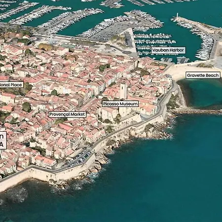 Maison Regina - Absoluty - Lux House 2bdr 2bth Magic 1st Row Sea View Terrace Apartment Antibes