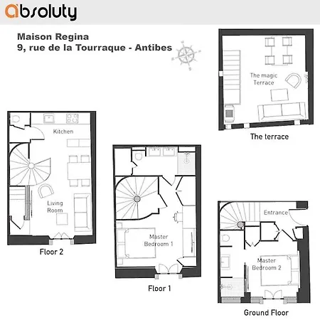 Maison Regina - Absoluty - Lux House 2bdr 2bth Magic 1st Row Sea View Terrace *