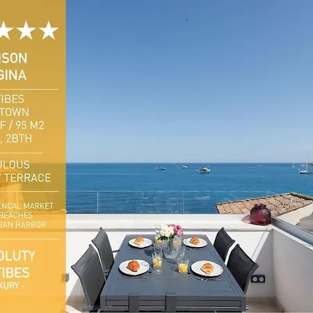 Maison Regina - Absoluty - Lux House 2bdr 2bth Magic 1st Row Sea View Terrace Antibes